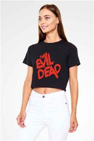 The Evil Dead Siyah Crop Top Tişört