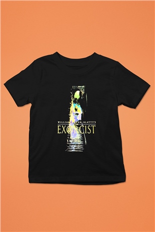 The Exorcist Baskılı Siyah Unisex Çocuk Tişört