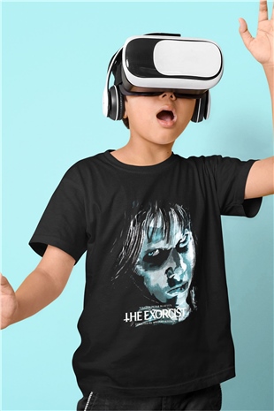 The Exorcist Baskılı Siyah Unisex Çocuk Tişört