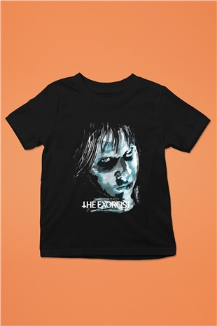 The Exorcist Baskılı Siyah Unisex Çocuk Tişört