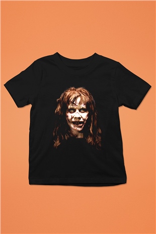 The Exorcist Baskılı Siyah Unisex Çocuk Tişört