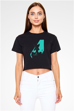 The Exorcist Siyah Crop Top Tişört