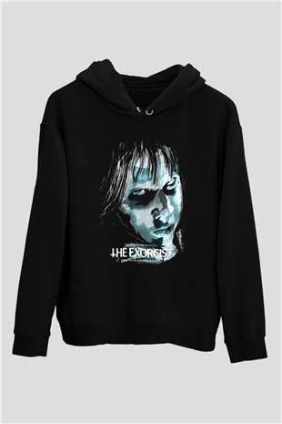 The Exorcist Siyah Unisex Kapüşonlu Sweatshirt