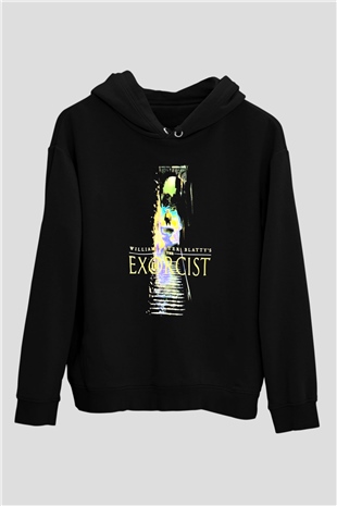 The Exorcist Siyah Unisex Kapüşonlu Sweatshirt