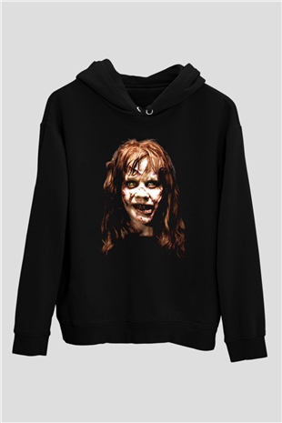 The Exorcist Siyah Unisex Kapüşonlu Sweatshirt