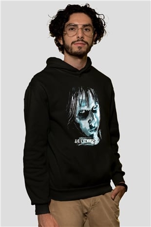 The Exorcist Siyah Unisex Kapüşonlu Sweatshirt