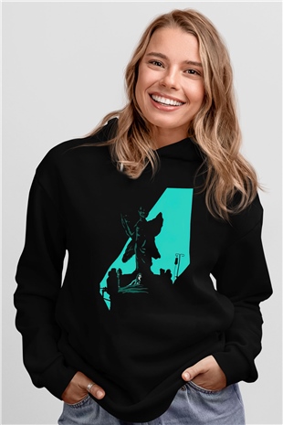 The Exorcist Siyah Unisex Kapüşonlu Sweatshirt