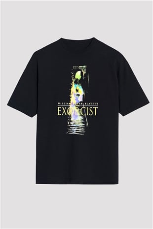 The Exorcist Siyah Unisex Oversize Tişört