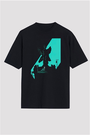 The Exorcist Siyah Unisex Oversize Tişört