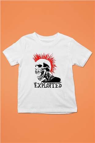 The Exploited Baskılı Beyaz Unisex Çocuk Tişört