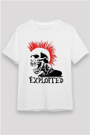 The Exploited Beyaz Unisex Tişört T-Shirt - TişörtFabrikası
