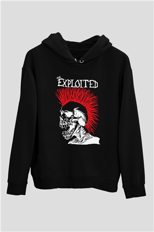 The Exploited Siyah Unisex Hoodie