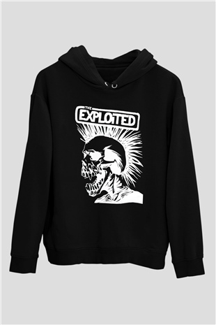 The Exploited Siyah Unisex Hoodie