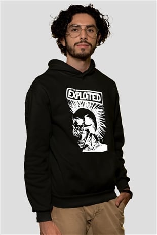 The Exploited Siyah Unisex Hoodie