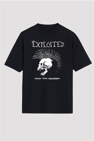 The Exploited Siyah Unisex Oversize Tişört T-Shirt