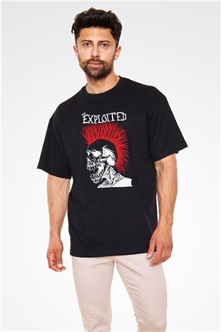 The Exploited Siyah Unisex Oversize Tişört T-Shirt
