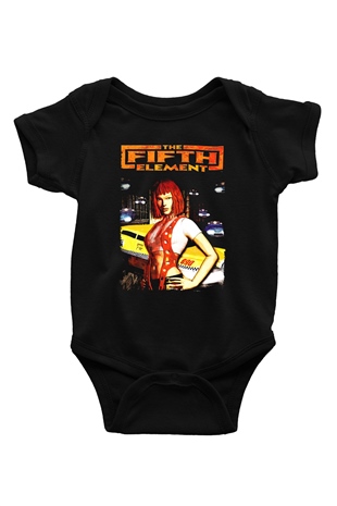 The Fifth Element Siyah Bebek Body - Zıbın