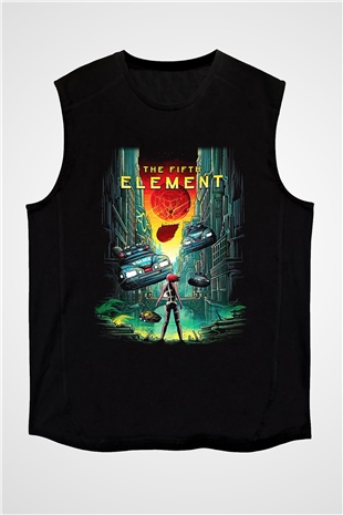 The Fifth Element Siyah Unisex Kolsuz Tişört