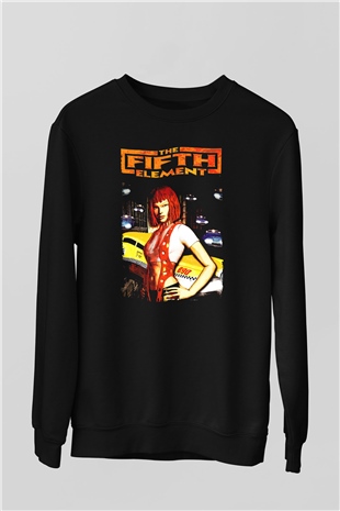 The Fifth Element Siyah Unisex  Sweatshirt