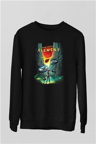 The Fifth Element Siyah Unisex Sweatshirt