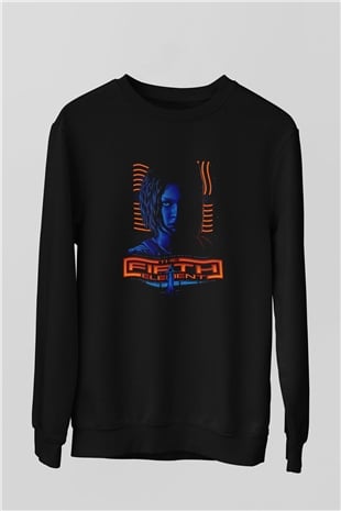 The Fifth Element Siyah Unisex  Sweatshirt
