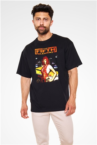 The Fifth Element Siyah Oversize Tişört