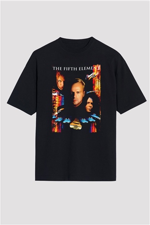 The Fifth Element Siyah Oversize Tişört