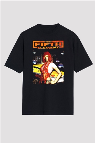 The Fifth Element Siyah Oversize Tişört
