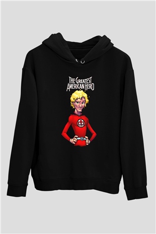 The Greatest American Hero Siyah Unisex Hoodie