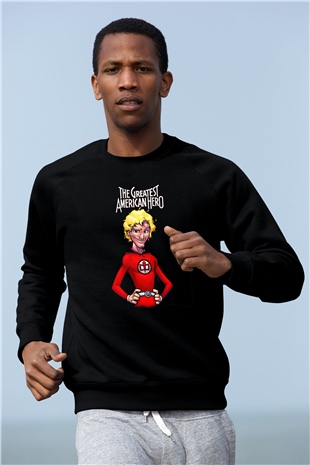 The Greatest American Hero Siyah Unisex  Sweatshirt
