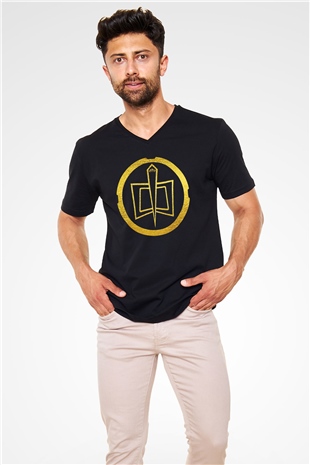 The Greatest American Hero Siyah Unisex  V Yaka Tişört