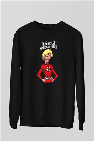 The Greatest American Hero Siyah Unisex  Sweatshirt