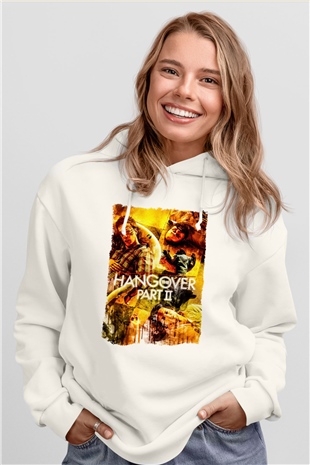 The Hangover Beyaz Unisex Hoodie