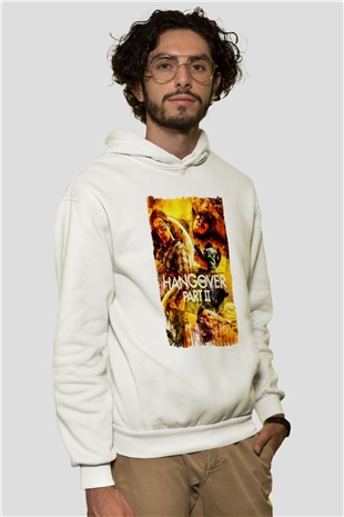 The Hangover Beyaz Unisex Hoodie