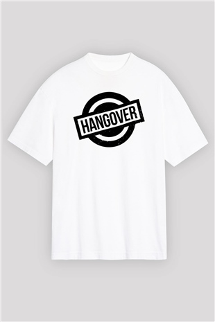 The Hangover Beyaz Unisex Oversize Tişört T-Shirt