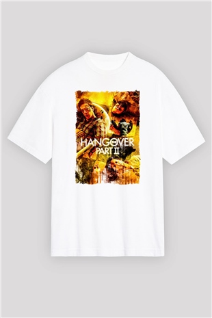 The Hangover Beyaz Oversize Tişört Oversize T-shirt