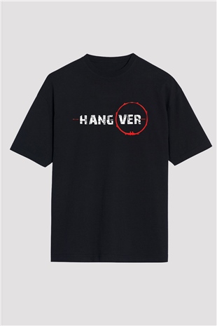 The Hangover Siyah Unisex Oversize Tişört T-Shirt