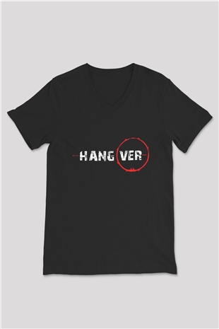 The Hangover Siyah Unisex V Yaka Tişört T-Shirt