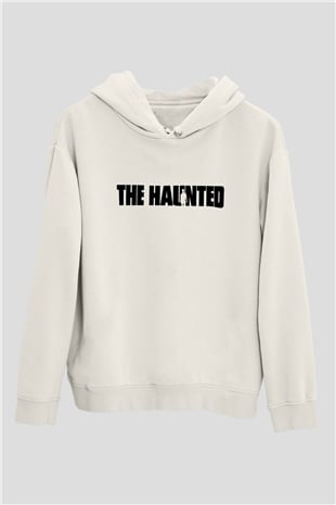 The Haunted Beyaz Unisex Kapşonlu Sweatshirt