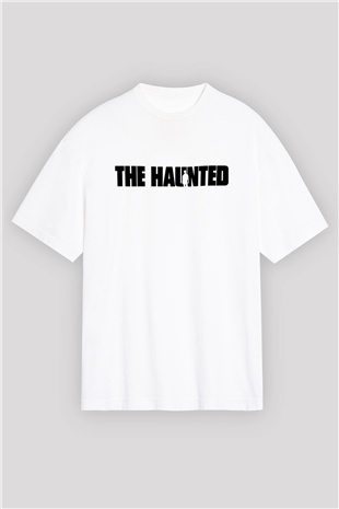 The Haunted Beyaz Unisex Oversize Tişört T-Shirt