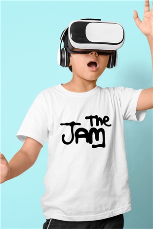 The Jam Baskılı Beyaz Unisex Çocuk Tişört