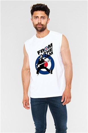 The Jam Beyaz Unisex Kolsuz Tişört