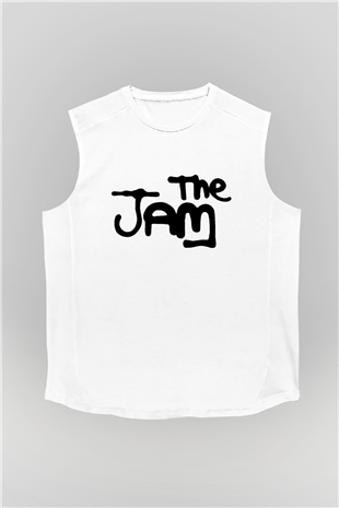 The Jam Beyaz Unisex Kolsuz Tişört