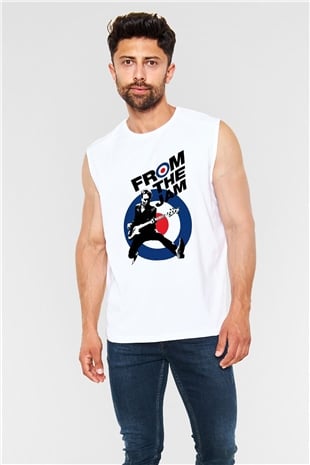 The Jam Beyaz Unisex Kolsuz Tişört
