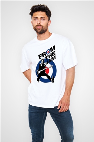 The Jam Beyaz Unisex Oversize Tişört T-Shirt