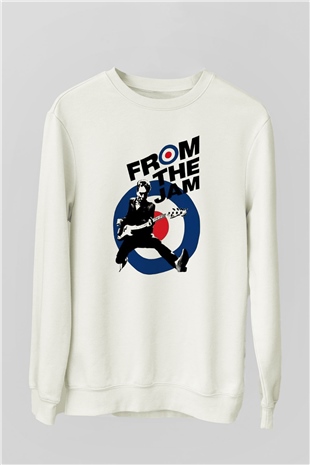 The Jam Beyaz Unisex Sweatshirt