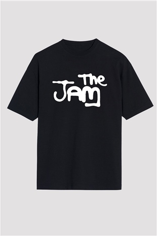 The Jam Siyah Unisex Oversize Tişört T-Shirt