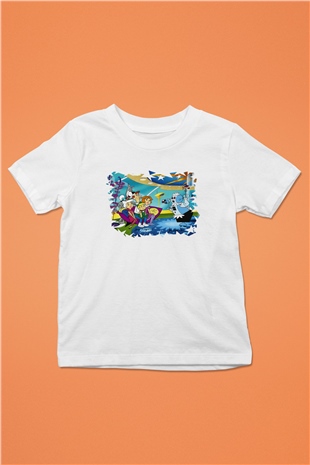 The Jetsons Jetsonlar Baskılı Beyaz Unisex Çocuk Tişört