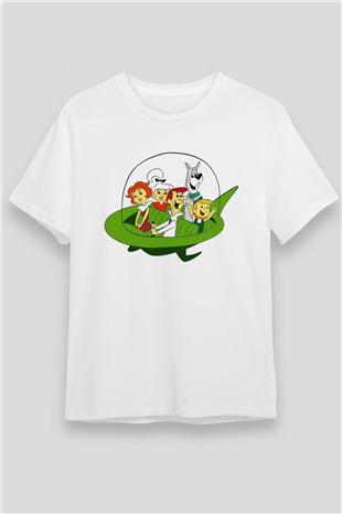 The Jetsons Jetsonlar Beyaz Unisex Tişört