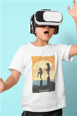 The Karate Kid Beyaz Unisex Çocuk Tişört